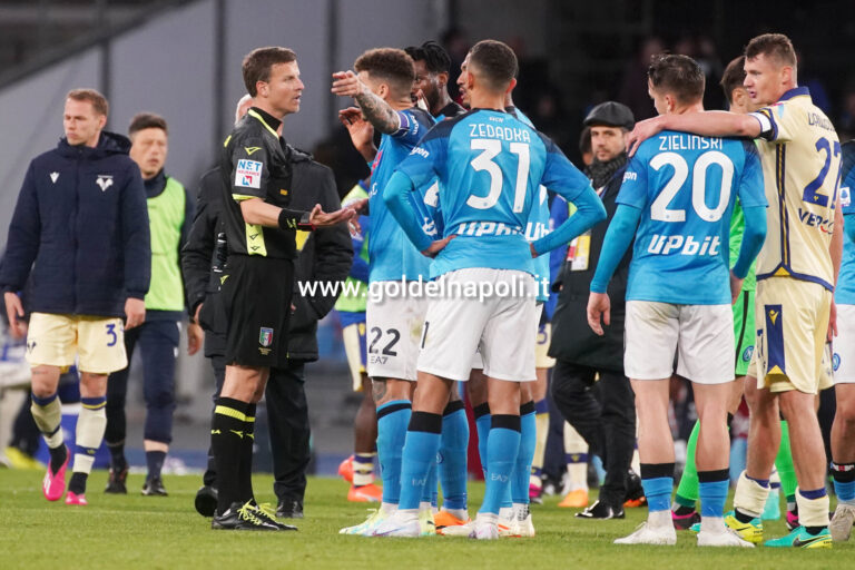Designazione arbitrale Napoli-Fiorentina: gli azzurri sono ancora imbattuti con quest’arbitro