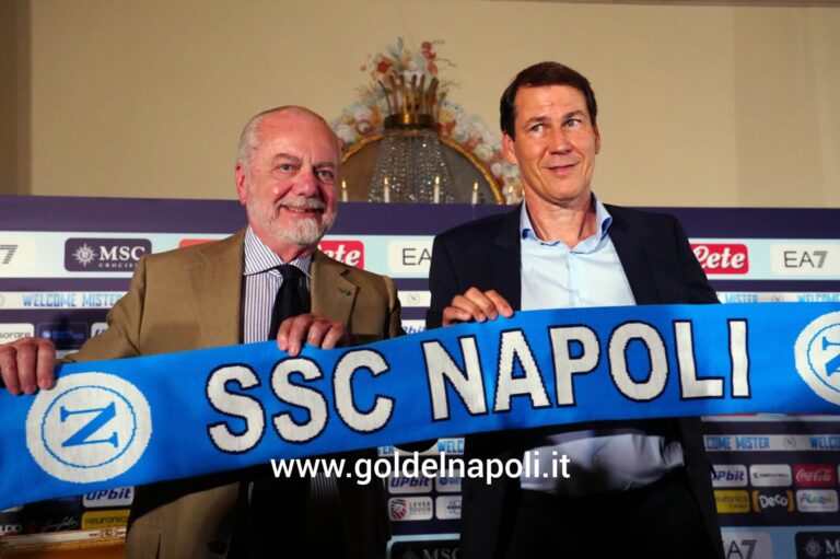 Le prime immagini di Rudi Garcia in azzurro: la fotogallery della presentazione del nuovo tecnico