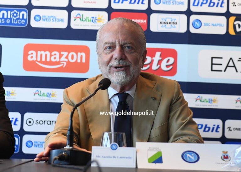 VIDEO – La conferenza stampa del presidente Aurelio De Laurentiis