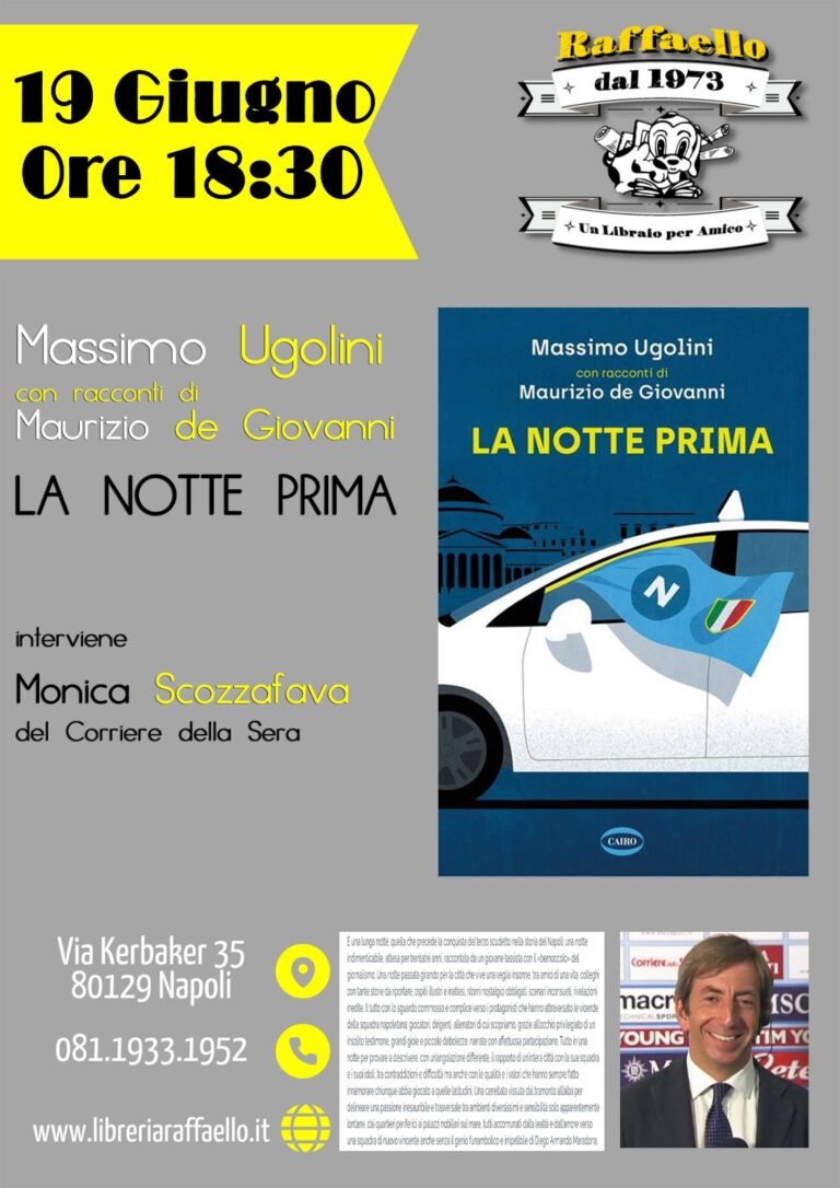 Presentazione “La notte prima” di Ugolini: il racconto della notte che precede lo scudetto
