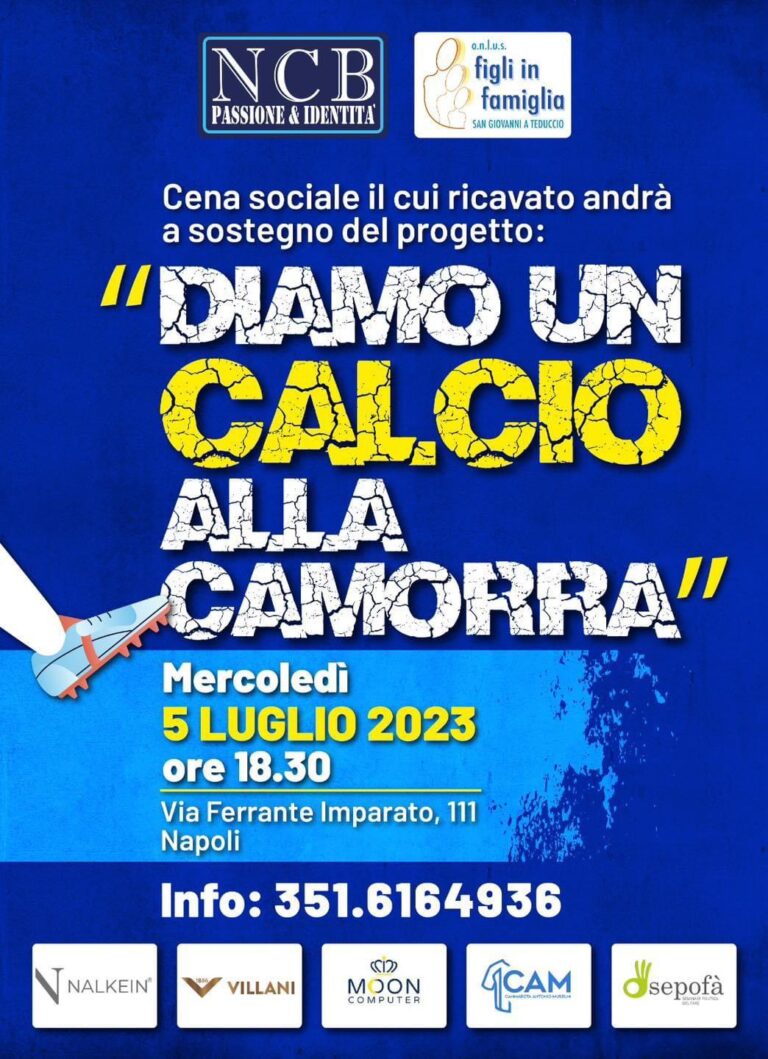 “Diamo un calcio alla camorra”: l’evento di solidarietà del Napoli Club Bologna