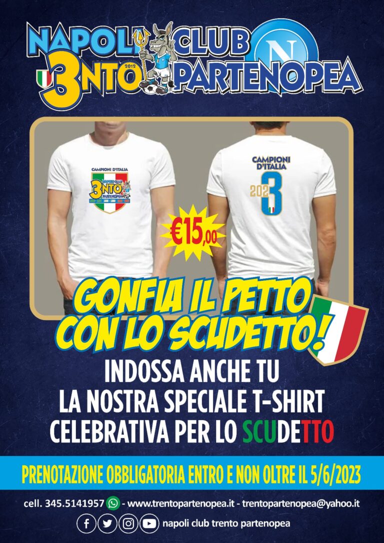 Il Napoli Club Trento Partenopea festeggia lo scudetto con un evento imperdibile