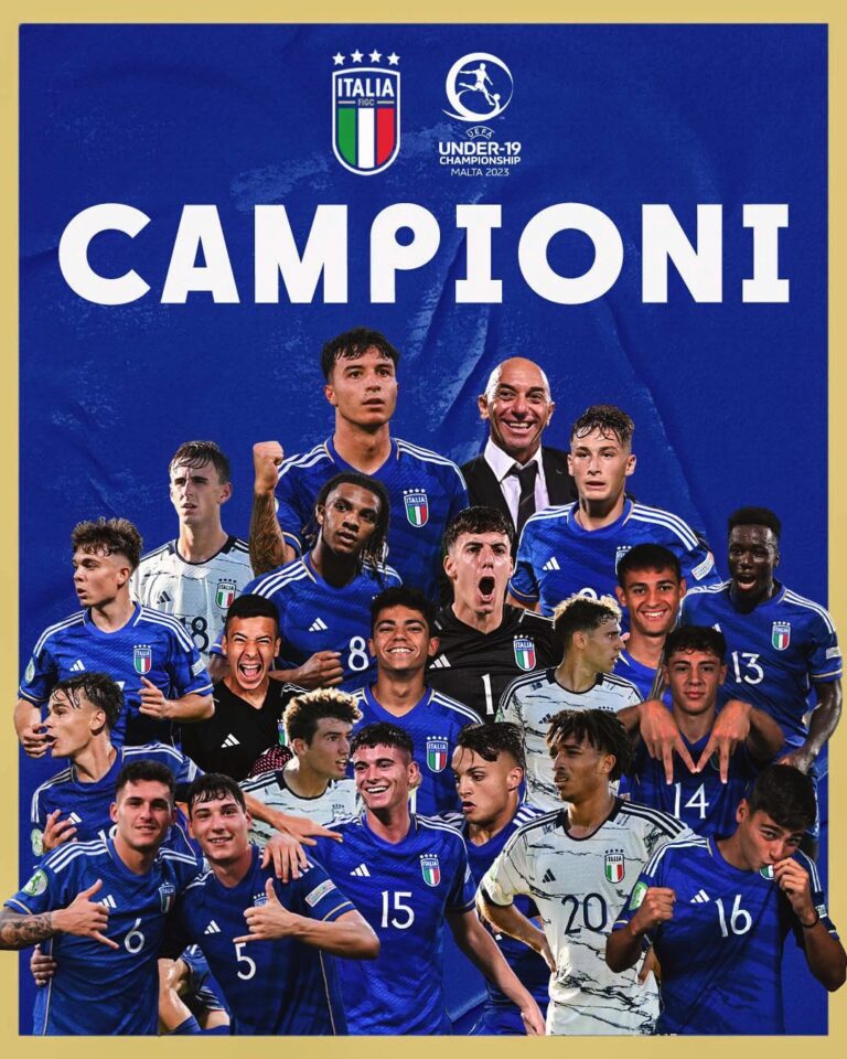 L’Italia under 19 è campione d’Europa