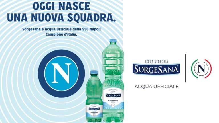 Napoli, l’acqua ufficiale è Sorgesana