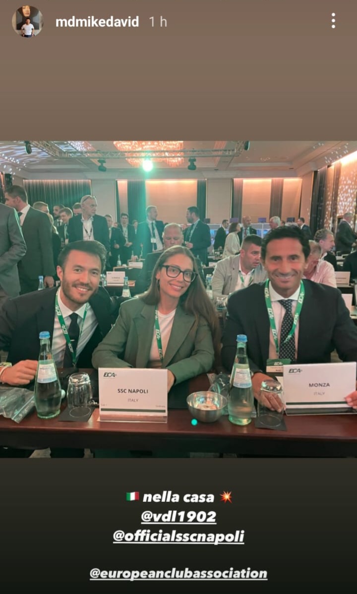 Il Napoli presente al meeting ECA di Berlino