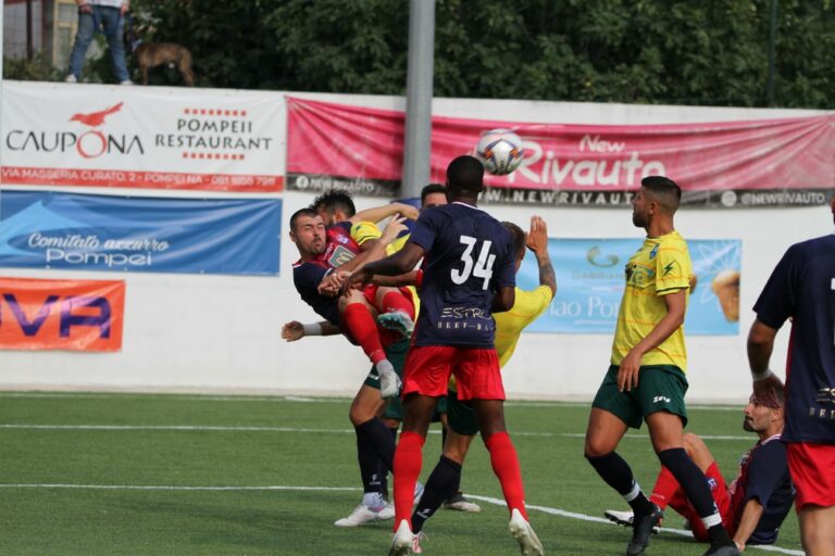 Pari amaro al Bellucci: un buon Pompei fermato dal Montecalcio 