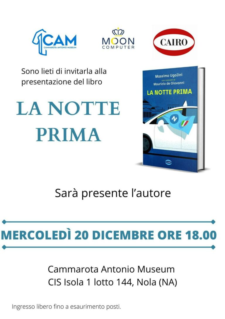 “La Notte Prima” al Cammarota Antonio Museum