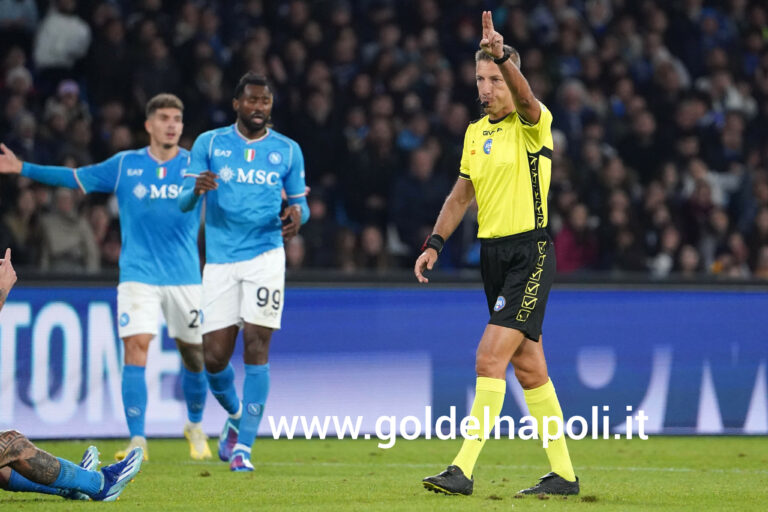 L’arbitro di Napoli-Inter “retrocesso” in serie B