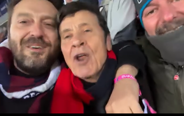 Cremonini: “Il Bologna vola… Oggi anche Sinisa era qui. Grazie ragazzi!”