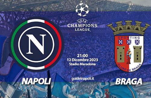 Napoli-Braga, tornelli open dalle 18