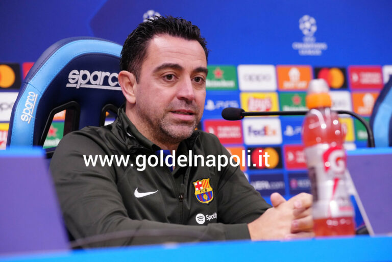 LIVE – La conferenza stampa di Xavi prima di Napoli-Barcellona