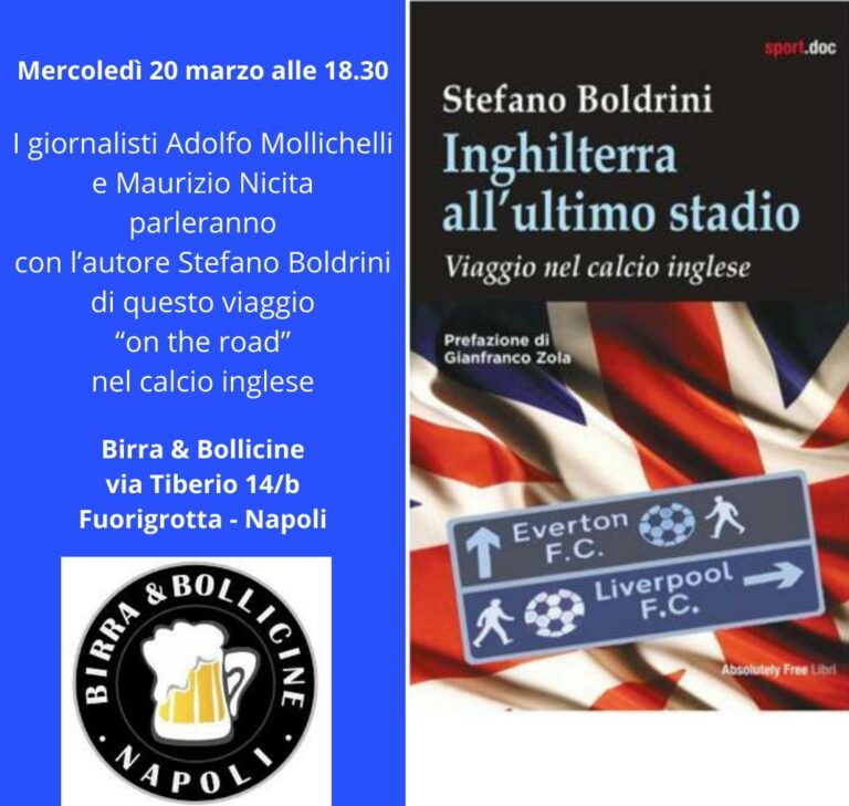 “Inghilterra all’ultimo stadio”: il libro di Boldrini alla scoperta del calcio inglese