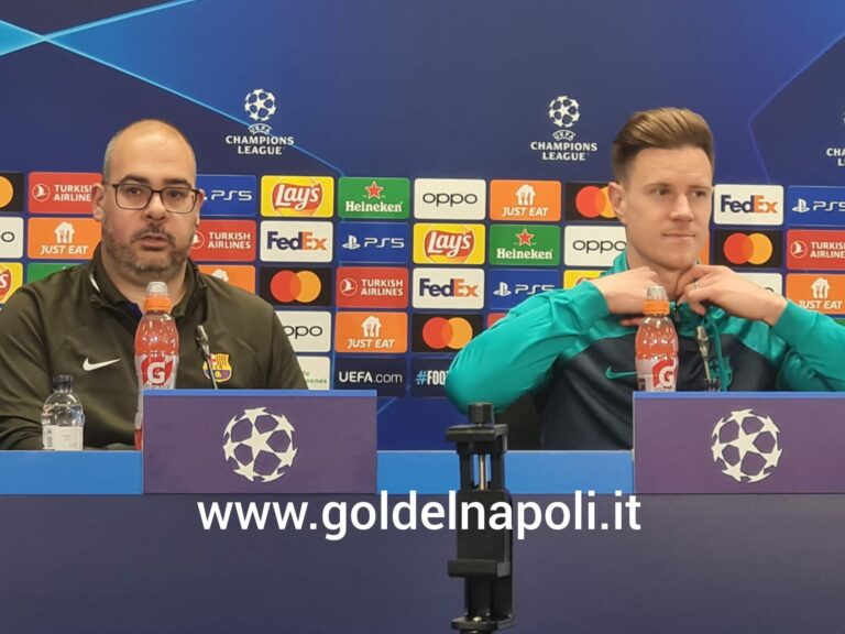 Ter Stegen: “Il Napoli all’andata ha avuto un’occasione e ha segnato. Temiamo solo una cosa…”