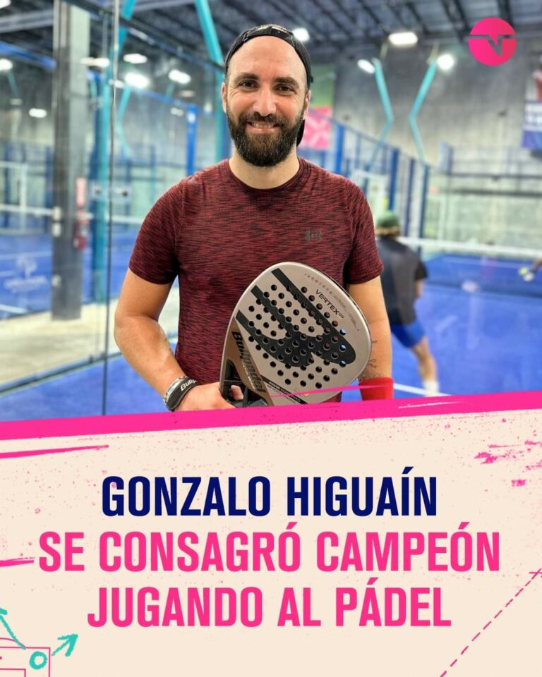 Higuain campione di padel a Miami: vinto un torneo