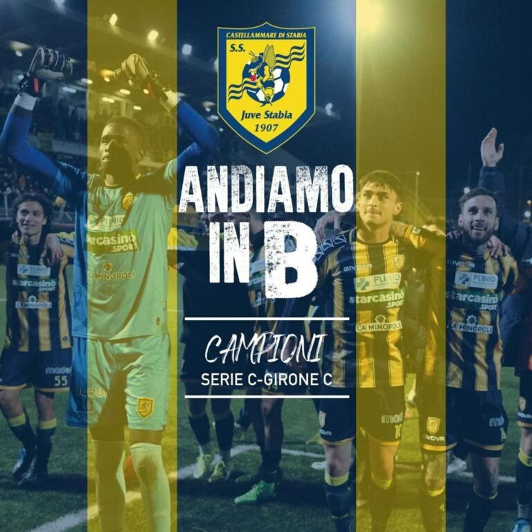 La Juve Stabia torna in Serie B: decisivo il pareggio contro il Benevento