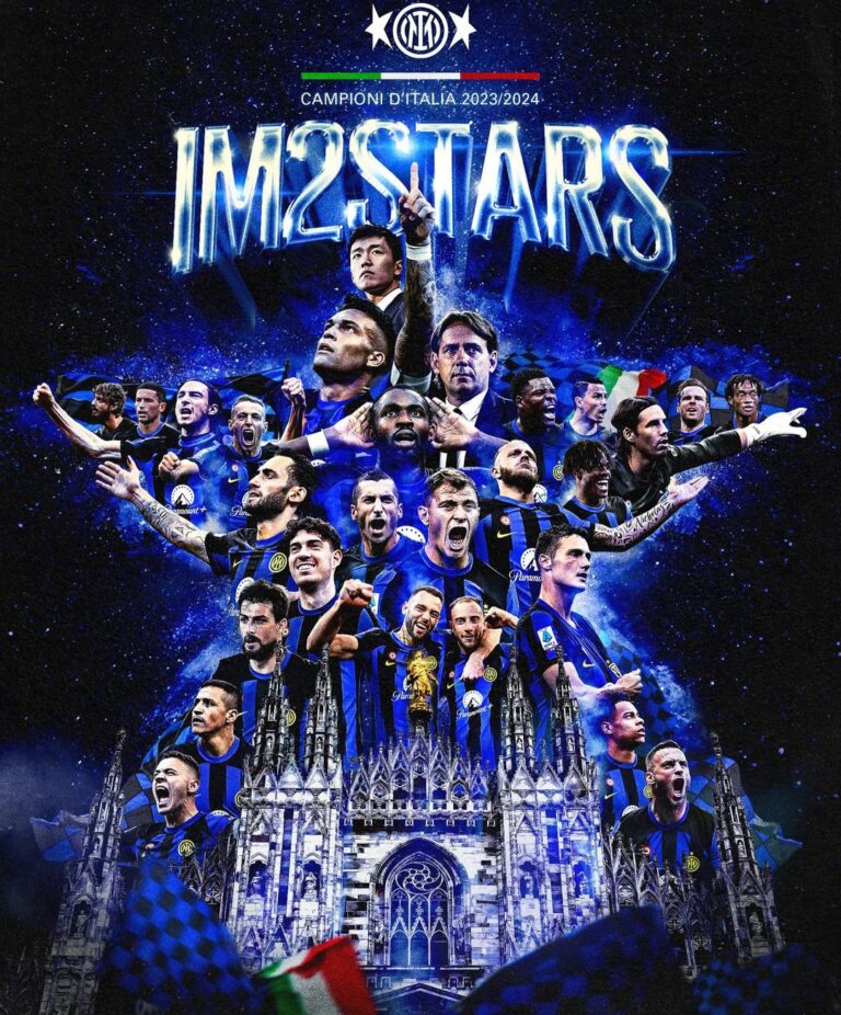 L’Inter è campione d’italia: i complimenti sui social del Napoli
