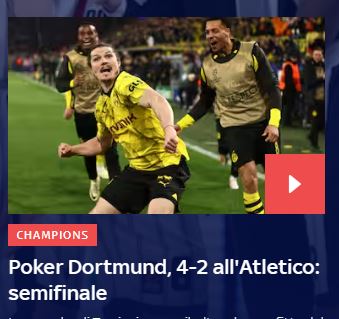 Dortmund-Atletico Madrid 4-2, decidono Fullkrug e Sabitzer