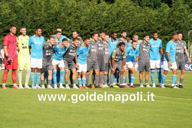 Napoli-Anaune, la fotogallery del test match