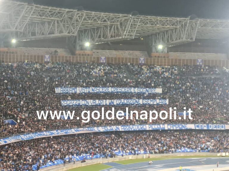 Napoli, il popolo azzurro non molla: stadio pieno per il Genoa