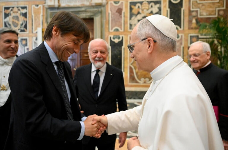Il Napoli in visita da Papa Leone XIV