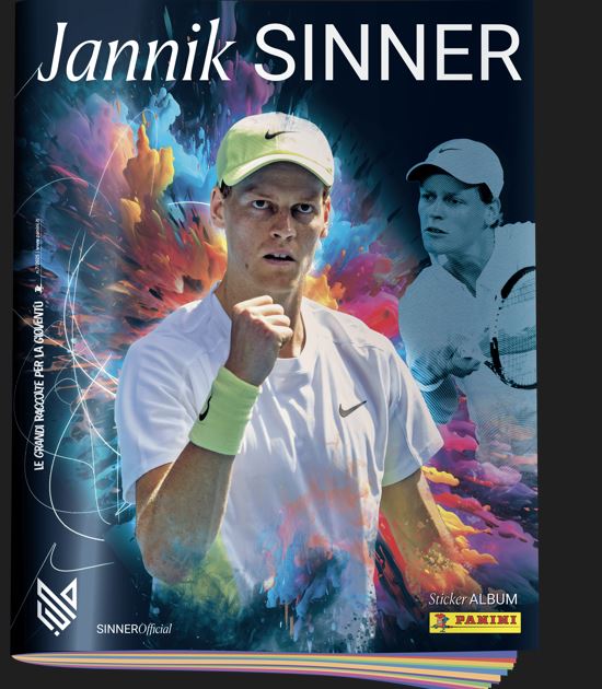 Panini lancia il primo storico album dedicato a Jannik Sinner