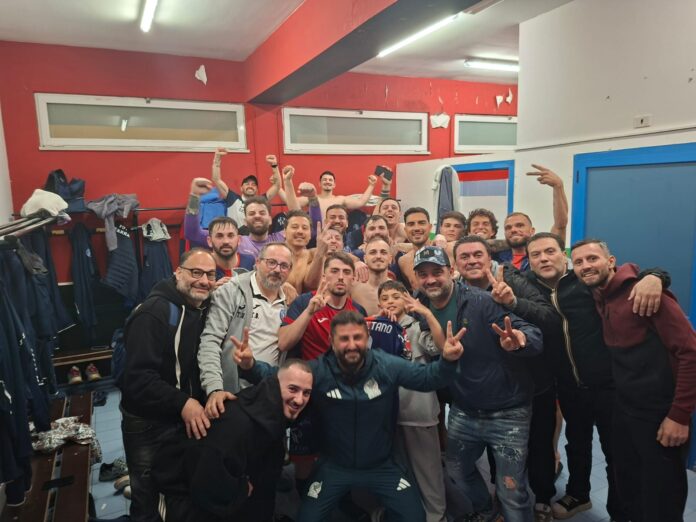 La gioia del Futsal Barra negli spogliatoi