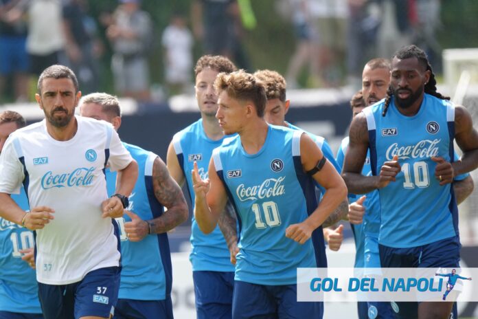 Magnanelli, Lindstrom, Anguissa (allenamento Dimaro giorno 7)