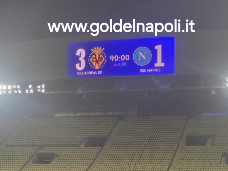 Villarreal-Napoli (3-1), il match report