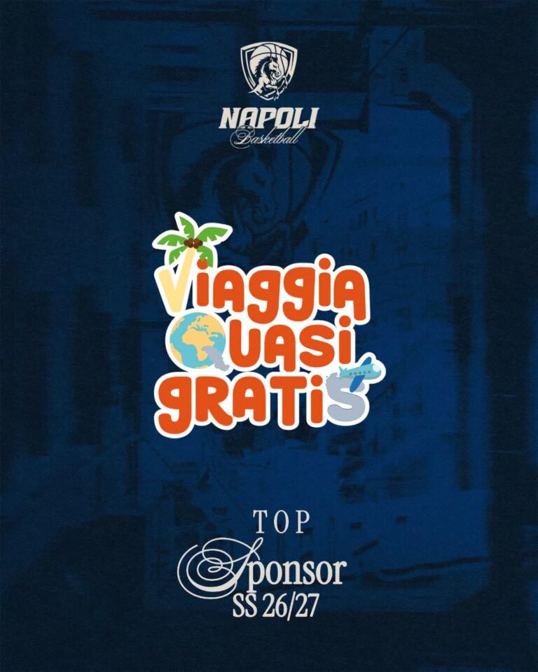 Napoli Basketball, rinnovata la partnership con Viaggia Quasi Gratis