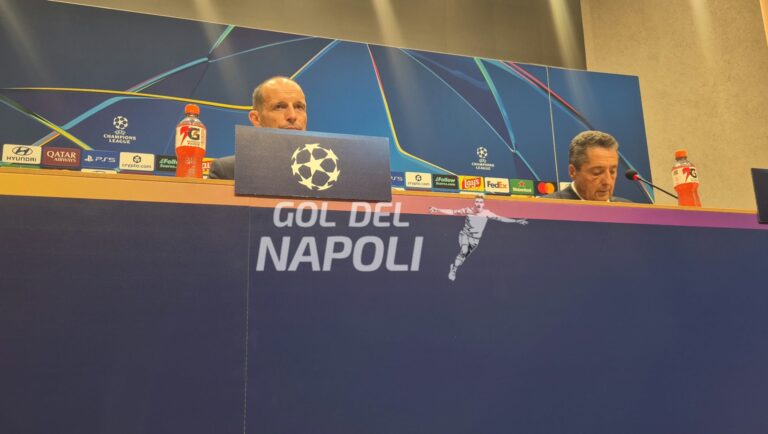 Allegri in conferenza: “Se non giochiamo di squadra usciamo con le ossa rotte”